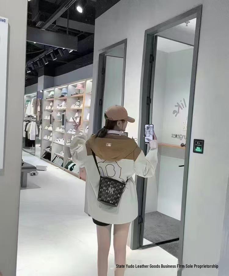 MLB Unisex 2023 Classic Crossbody Bucket Bag - Celebrity Style, Versatile and Casual Shoulder Bag