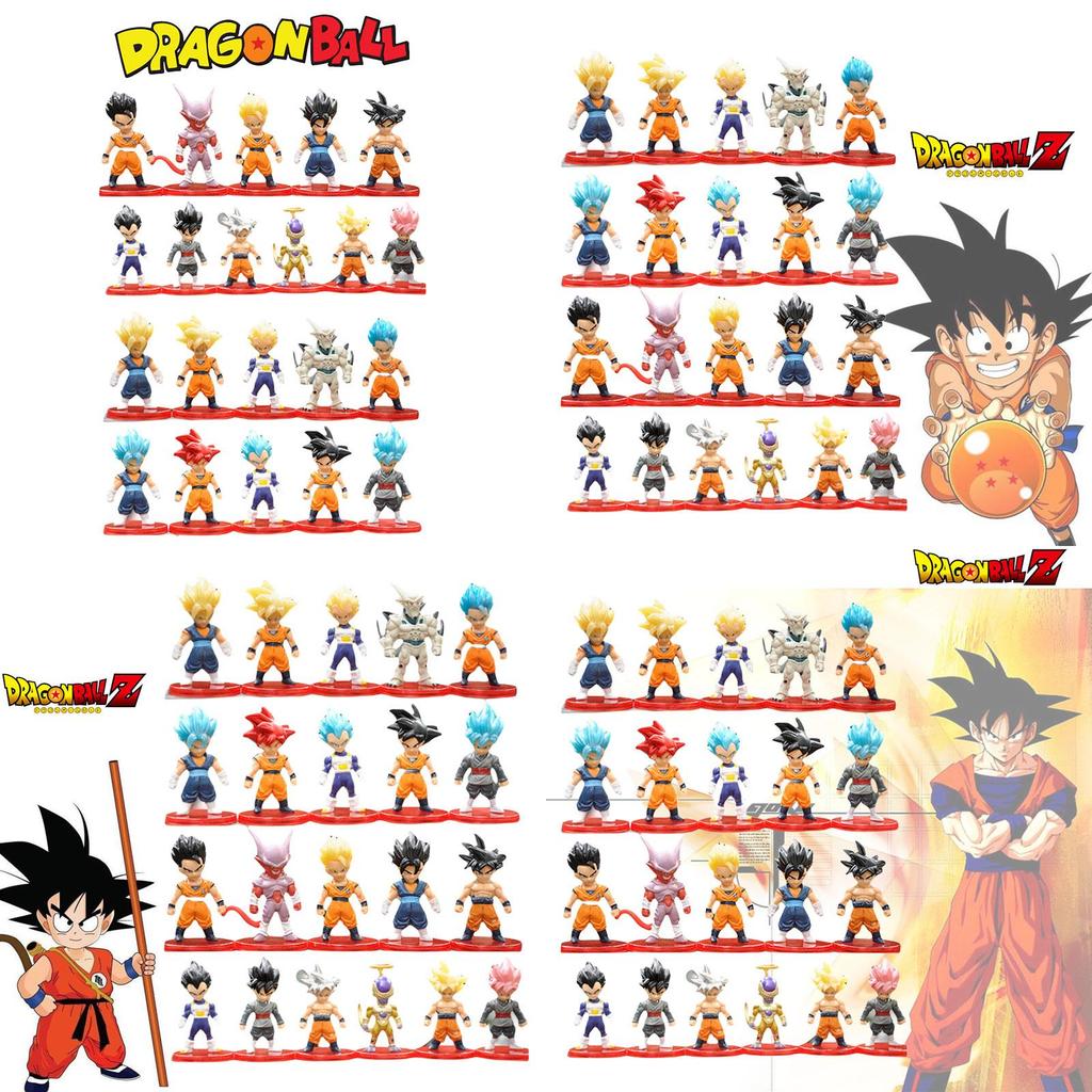Dragon Ball Son Goku Figure Model Toy 7-7.5cm Plastic Collectible