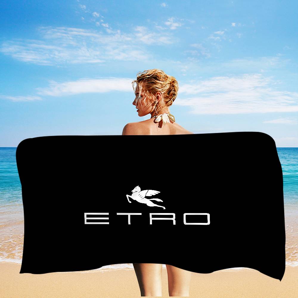 Brand E-Etro Microfiber Blanket Quick Drying Beach Towels Oversized Printing Super Absorbent Pool Towel Blanket