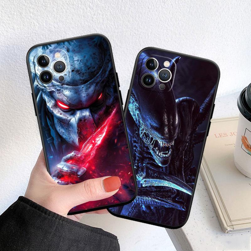 CJ4 Aliens Vs Predator Xenomorph Soft Shell Phone Case for OPPO A3 Pro A72 A74 A76 A77 A77S A78 A79 A94 A95 A18 A40M A58