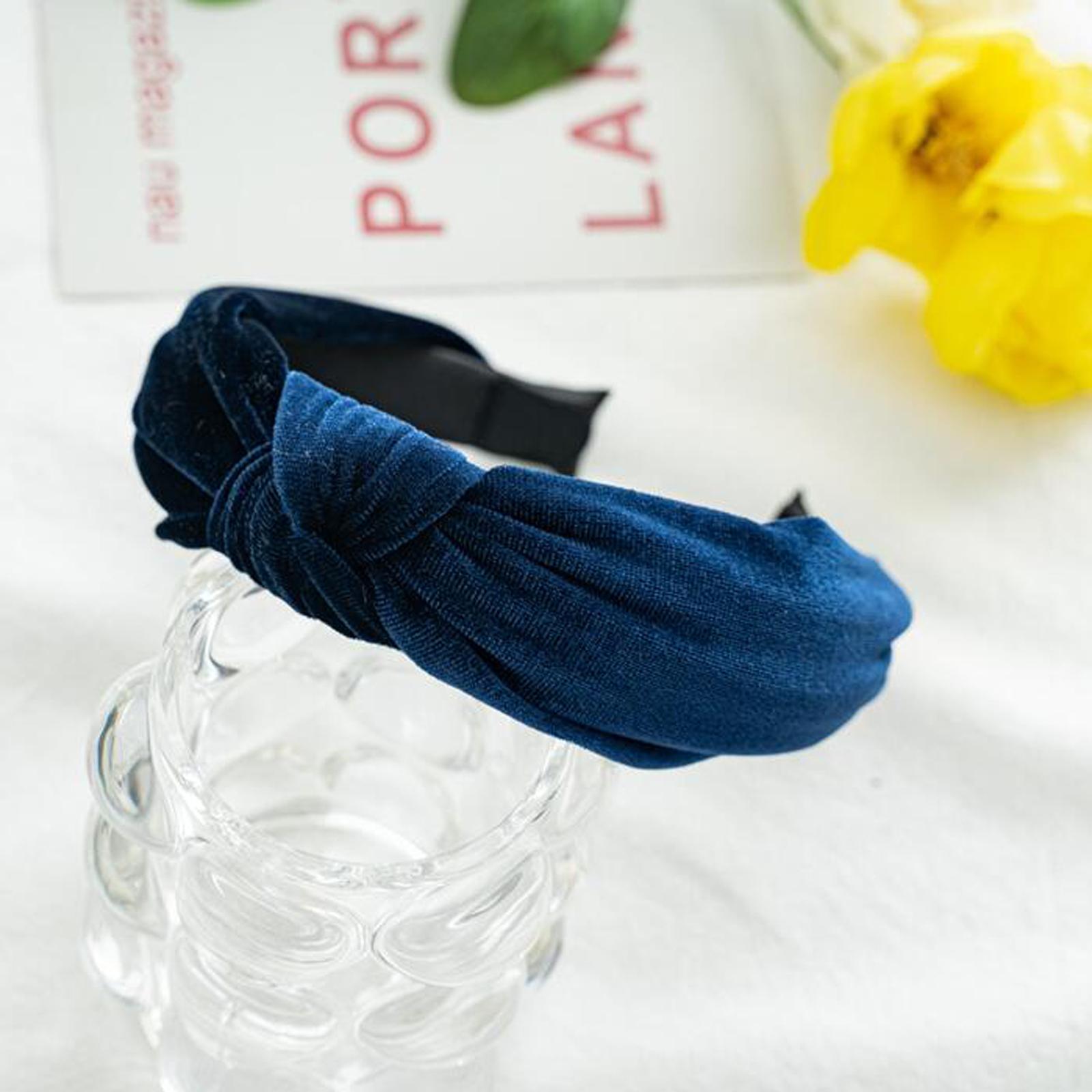 

PROLY Новая Модная Повязка на Голову для Женщин Узел По центру Головной Убор Теплый Канареечный Вельветовый Тюрбан Осень Умывание Лица Аксессуары для Волос