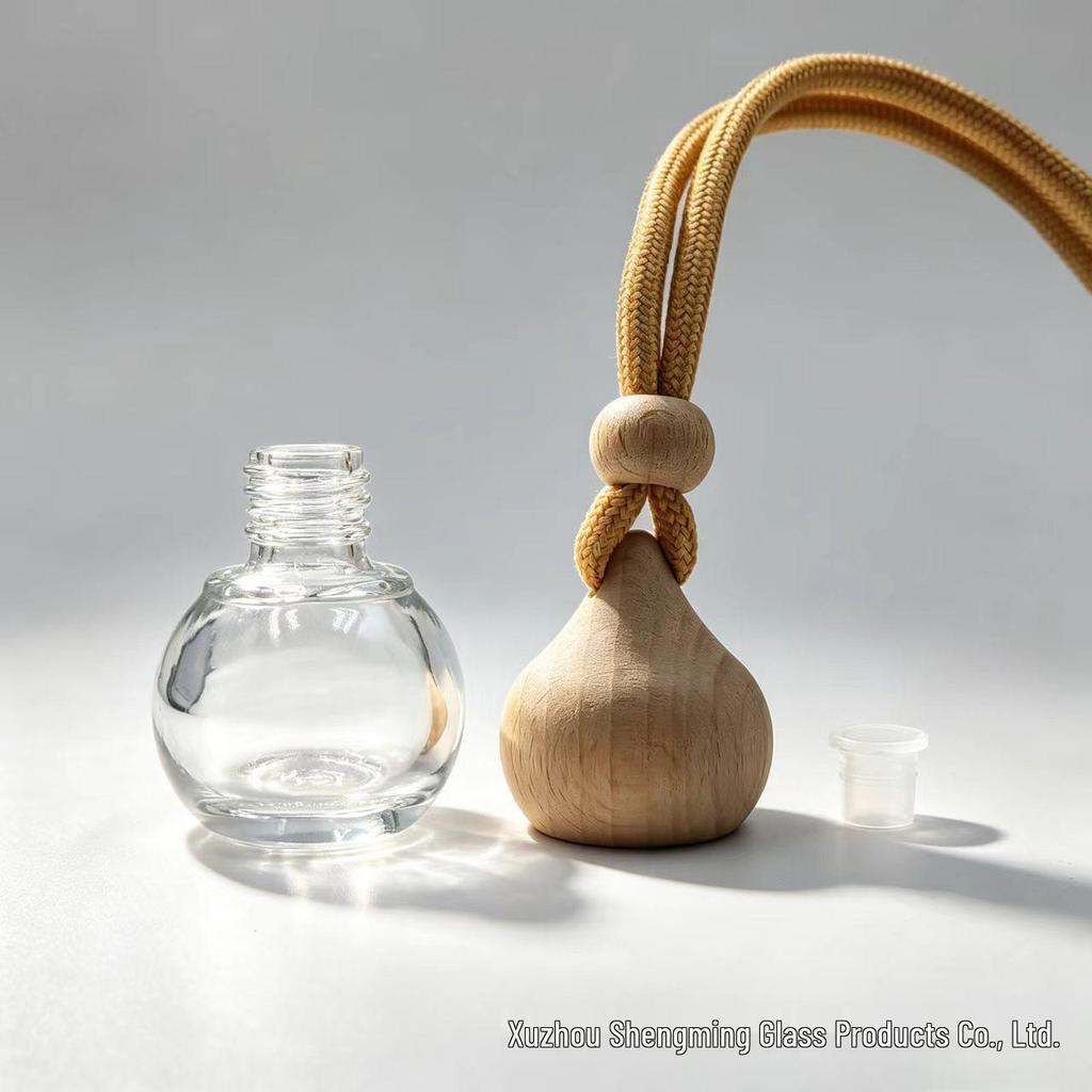 8ml Fulu Car Air Freshener Pendant & Refill Glass Bottle Ornament
