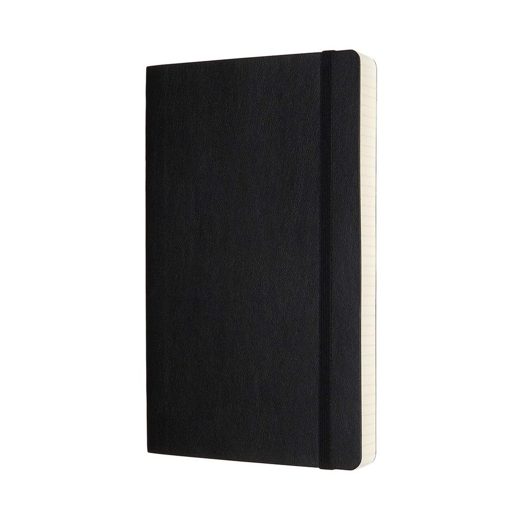 Moleskine Classic Expanded Notebook (400 pages), Softcover, Grid, Large Size (13cm x 21cm), Black, QP617EXP
