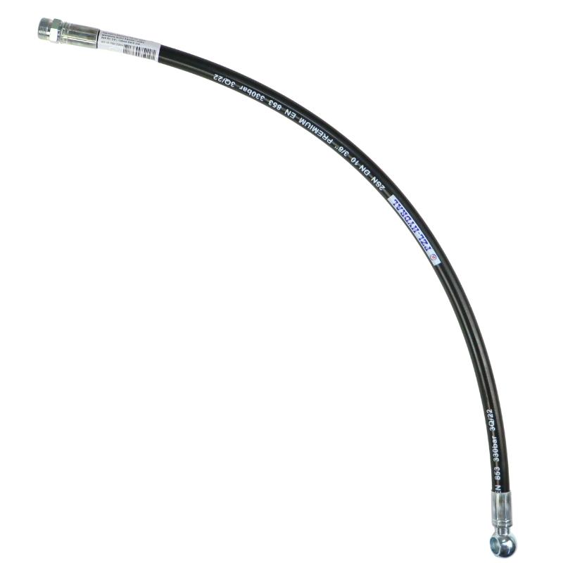 Hydraulic Hose 330 Bar External Thread M22x1.5 Straight / Eyelet RNR P01 3/8 -760mm DN10-2SN