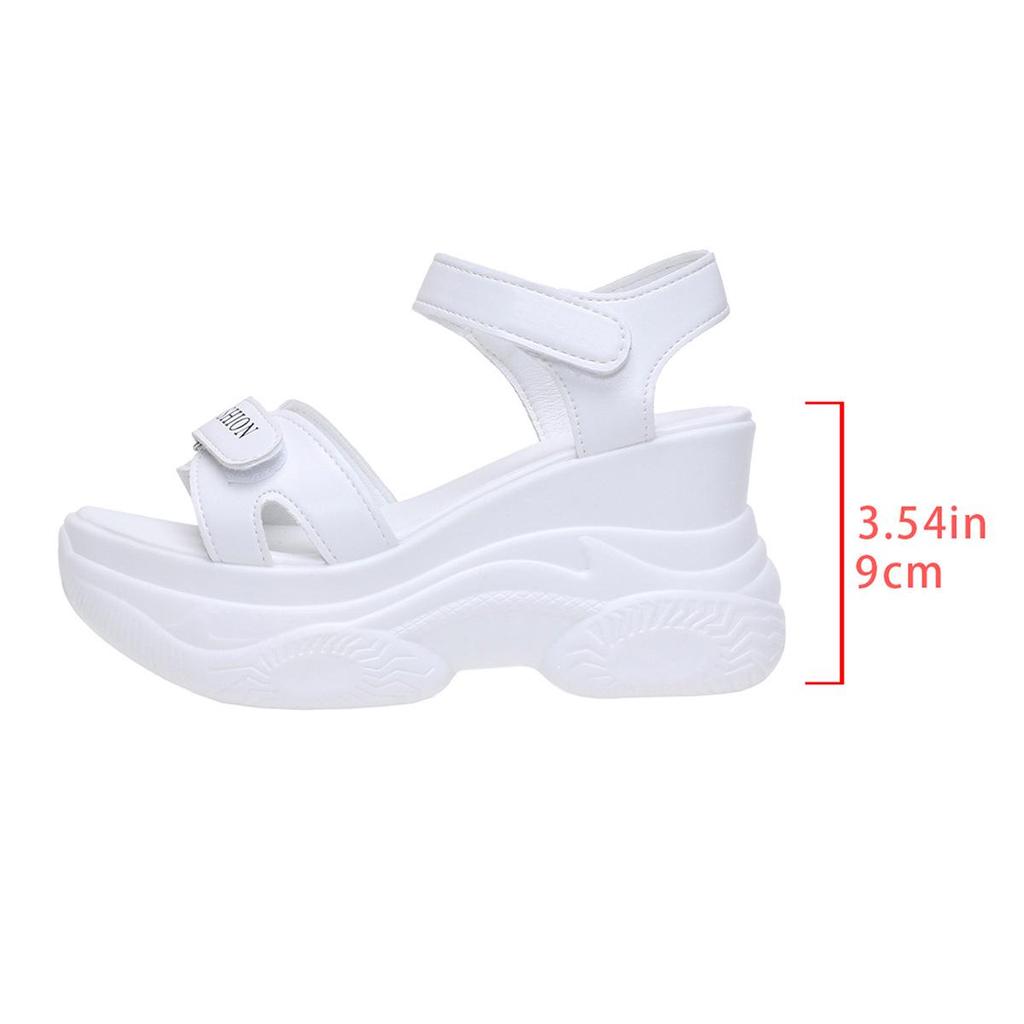Women's Platform Sandals - 2026 Summer Velcro Wedge, Thick Sole, Plus Size, Beach-Ready