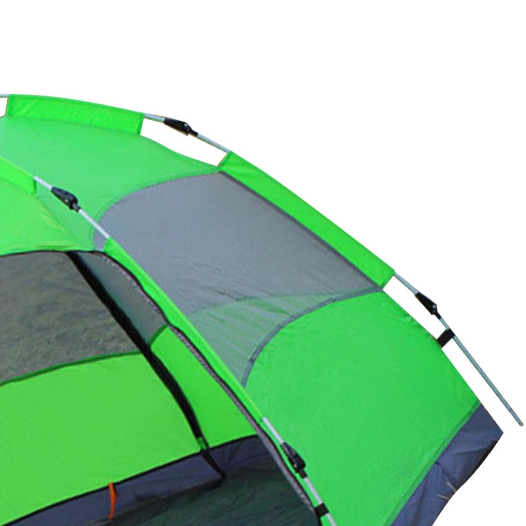 8 Person Easy Pop Up Camping Tent Double Layer Instant Automatic Pop Up Hexagonal Tent Green