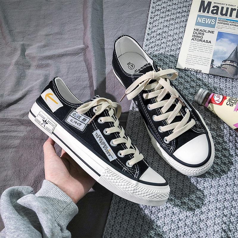 Summer casual low-top canvas men's shoes new breathable trend men's shoes versatile sports student board shoes