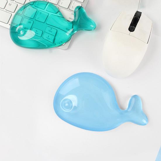 Ergonomic Wrist Guard Anti-Slip Transparent Design Creative Shape Silicone Elbow Pad Cushion Cute Clear Mouse Wrist Pad