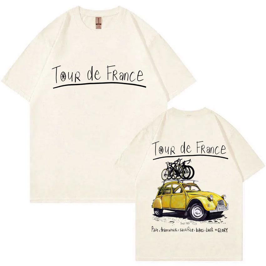 

ROAD TRIP T Shirts Riding Bicycle Cycling Tshirt Outdoor Car Graphic Tshirt Creative Road Bike White Fashion Men Women Tshirts XL