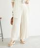 ROPE PICNIC Rayon Linen Blend Easy Wide Beige 38 Pants, (28)