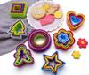 2Pcs plastic biscuit mold color set baking tool heart cookie mold fruit sparse press cut gingerbread man christmas tree