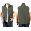 Men's Summer Multiple Pockets Fishing Vest, Loose Multi-functional Outdoor Utility Work Vest for Photography Camping Hiking