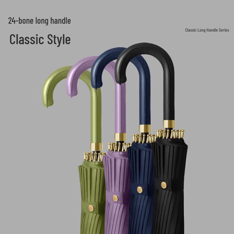 MAYDU 24-Rib Automatic Windproof Straight Umbrella