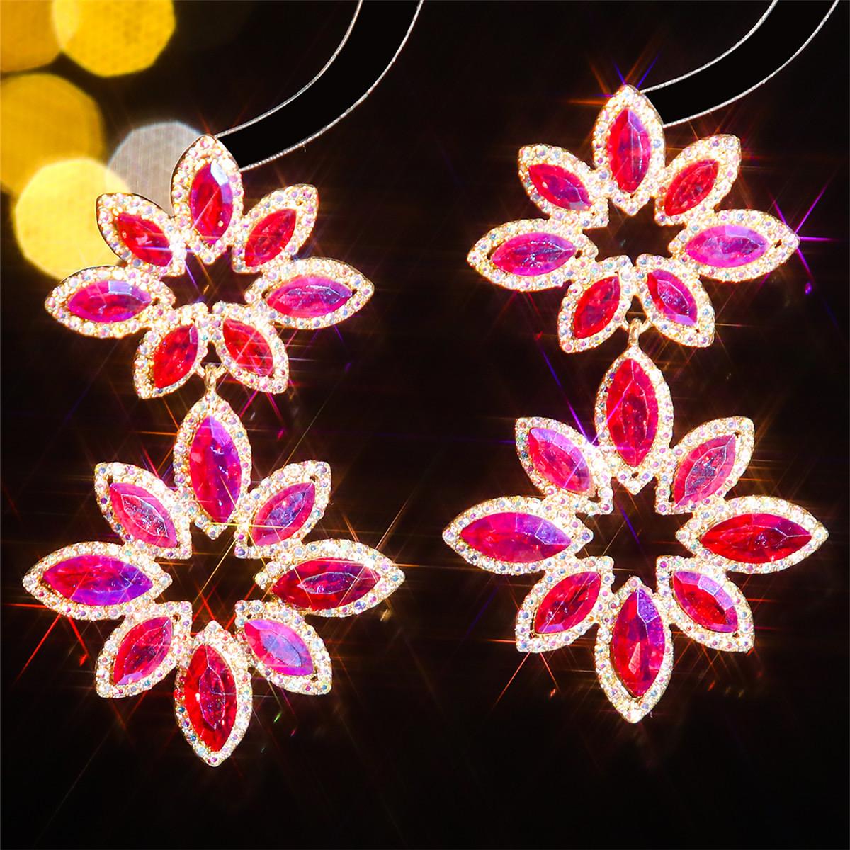 

Новые темпераментные супер блестящие цветные хрустальные длинные серьги модные и элегантные женские серьги