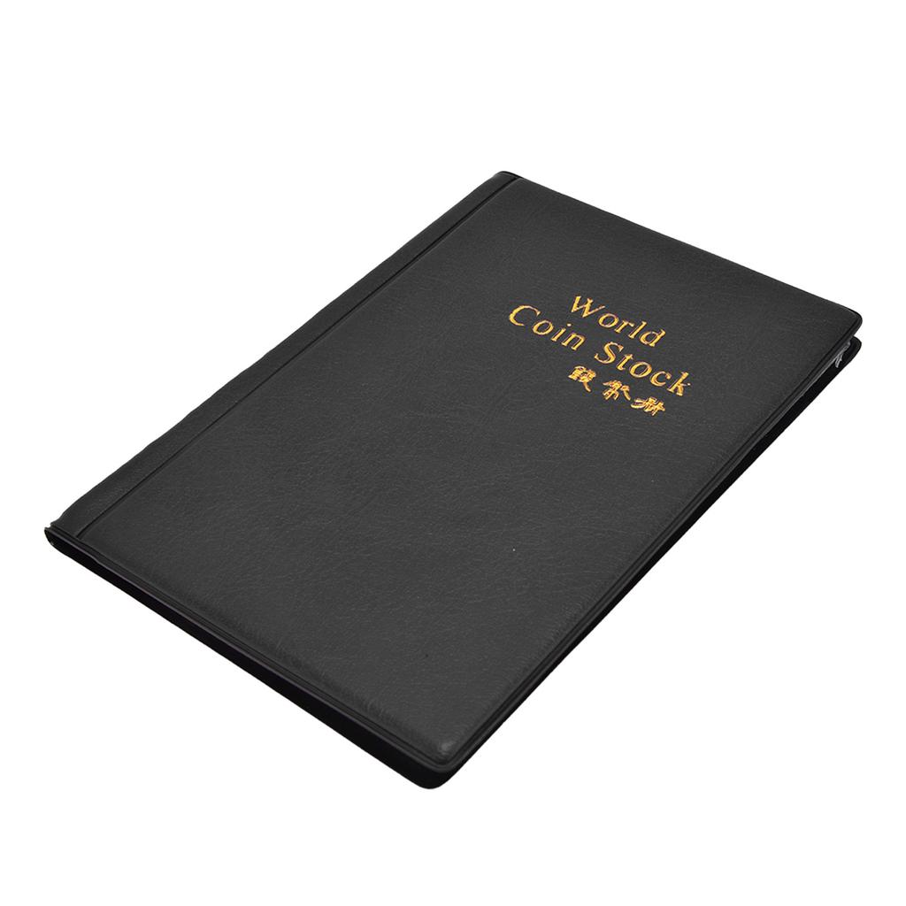 Coin Collection Book 120 PVC Pockets PU Cover Transparent Design Soft Highly Durable Clear Texture