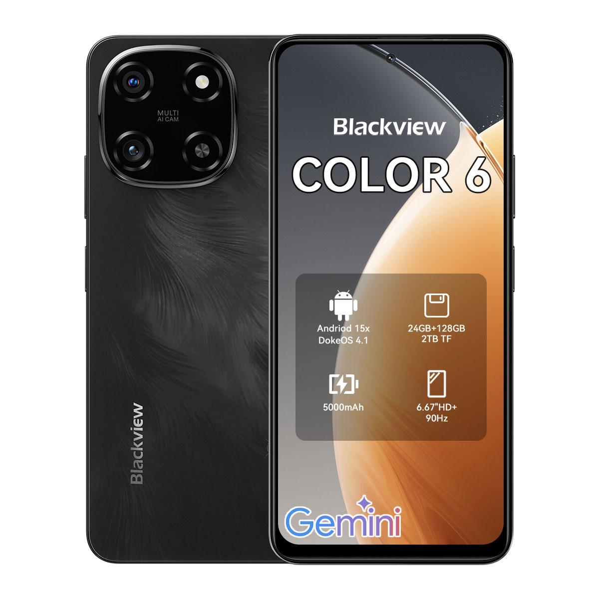 Blackview カラー6 スマートフォン Android 15 128GB Amazon | Blackview COLOR 6 スマートフォン本体 SIMフリー｜AI