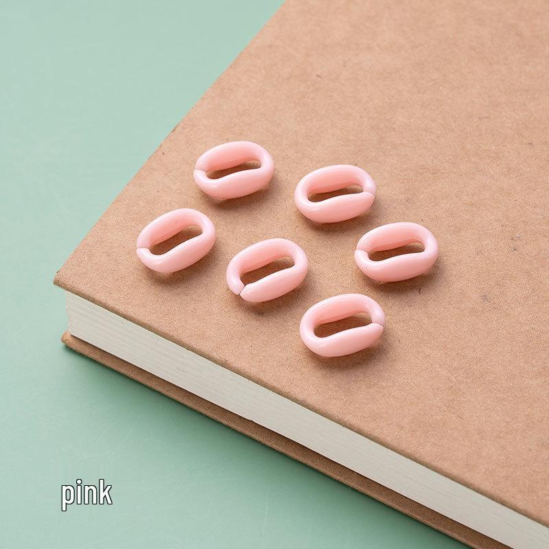 Macaron Color Acrylic DIY Buckle Chain Assembled Candy-Colored Plastic Accessories