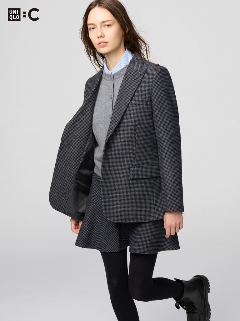 Uniqlo Japan Tweed Tailored Jacket