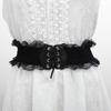 Fashion Lace Stretch Belts for Women for Wedding Dress Wide  Elastic Female Waistband Belts