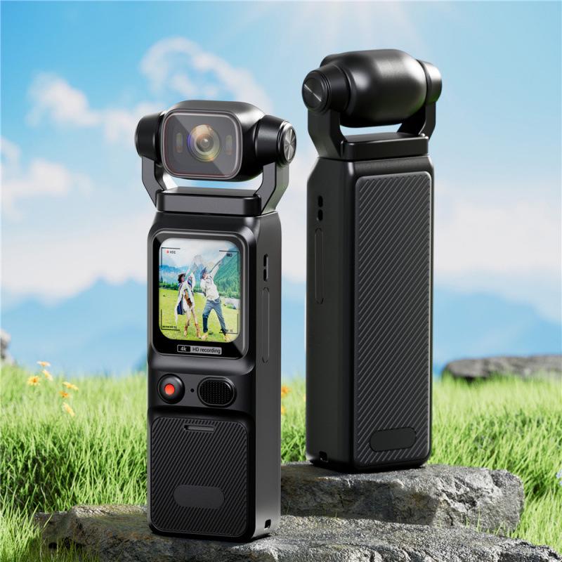 4K HD Vlog Camera with Gyro Stabilization - Pocket Action Recorder for Riding