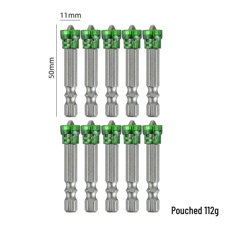 Five-Color PH2 Phillips Magnetic Ring Bit for Electric Screwdrivers (65/50mm)