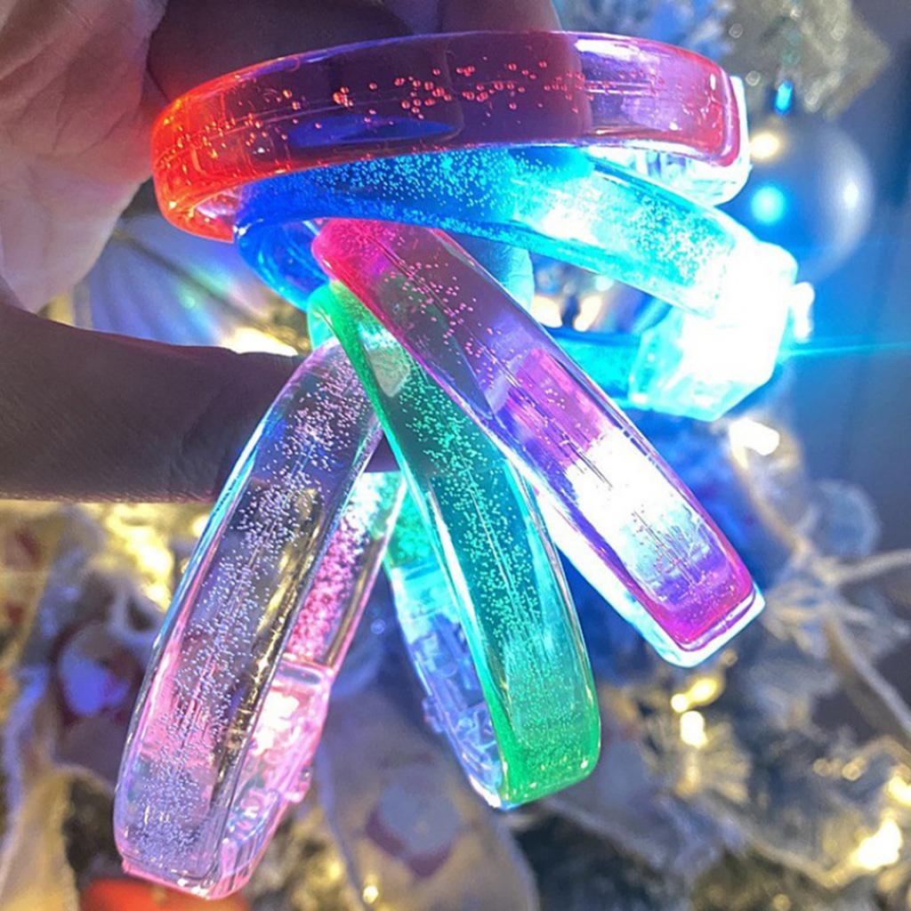 10 Stück Leuchtende LED Armbänder für Nachtveranstaltungen LED Partyarmbänder Auffälliges Accessoire für gesellschaftliche Zusammenkünfte