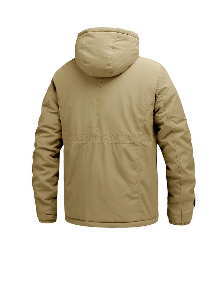 Men's Autumn/Winter 2026 Plus Velvet Thick Loose Fit Sports Jacket for Middle-Aged and Youth