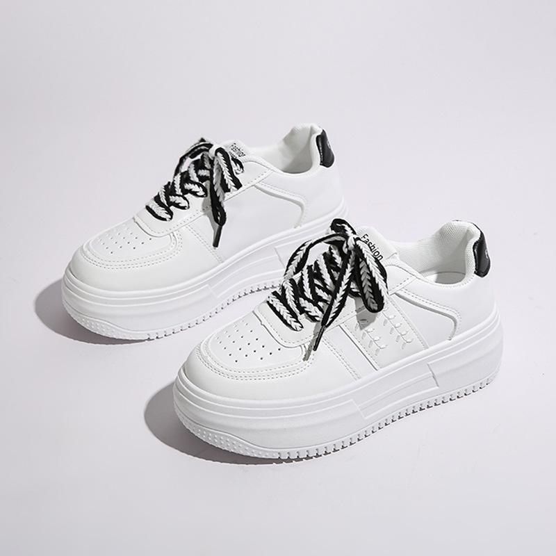 Thick-soled Heightening Little White Shoes Women's Spring and Autumn New Fashion Versatile Trend Student Casual Board Shoes Tide