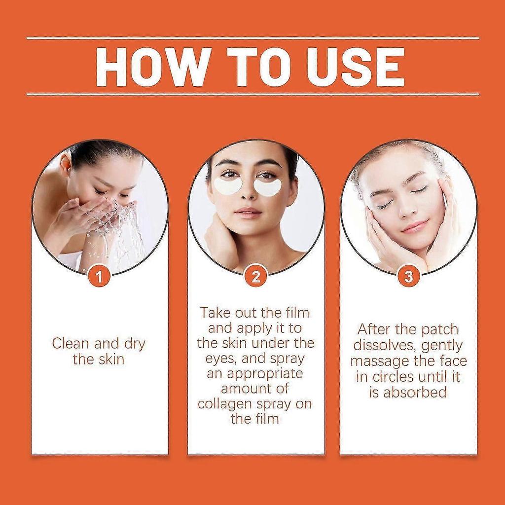 Hydrolyzed Collagen Eye Patches for Wrinkle & Puffiness Reduction Deep Hydration, Long-Lasting Moisturizer, Anti-Aging Under Eye Mask for Youthful, R