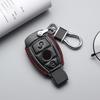 Genuine Leather Car Key Cover Keychain Case for Mercedes Benz CLS CLA GL R SLK AMG A B C S Class Remote Holder Accessories