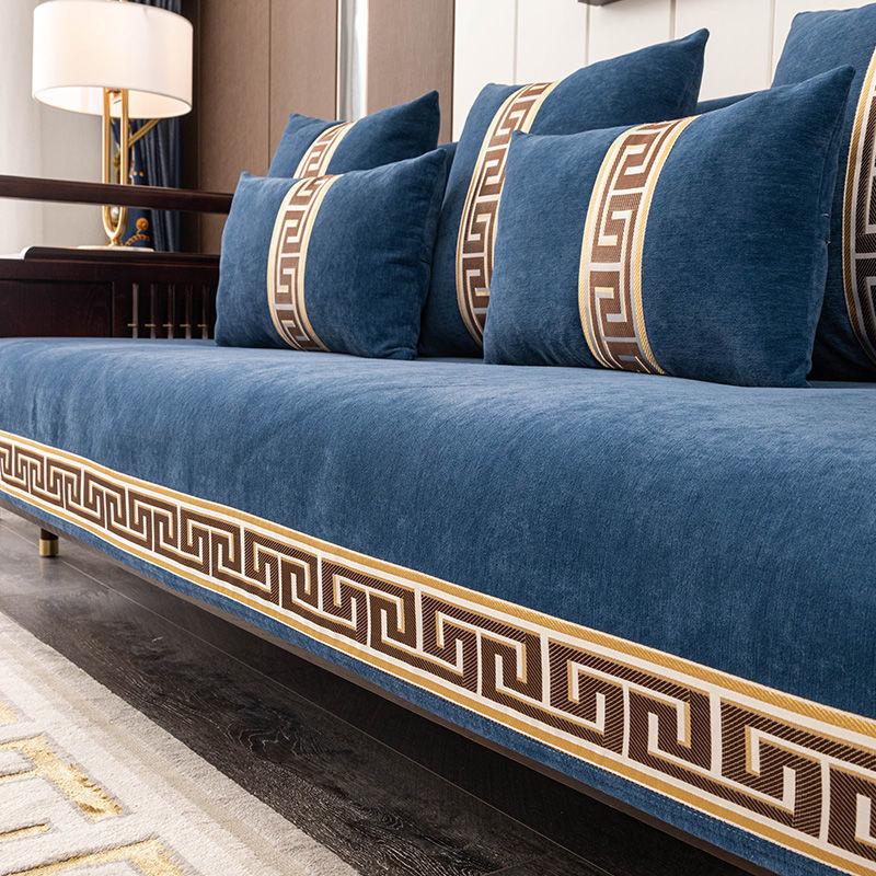 

Подушка для дивана Four Seasons Универсальная синель Новая подушка в китайском стиле Нескользящая подушка Полотенце для спинки Универсальный чехол для дивана Ткань 70*150