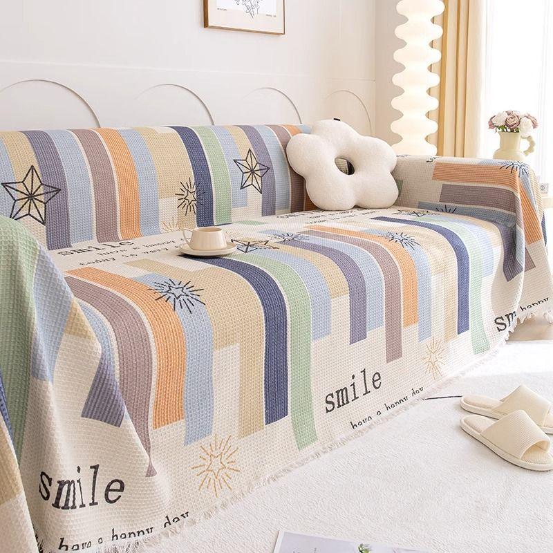 New Fresh Universal Sofa Cover High Quality Full Cover Sofa Towel Sofa Cushion Anti Slip Universal Cover 175x130cm 3290₽