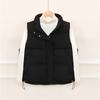 Cotton Vest Women's Short Spring, Autumn and Winter New Fashion Stand Collar Warm Loose Cotton Vest Outer Cotton Vest Jacket
