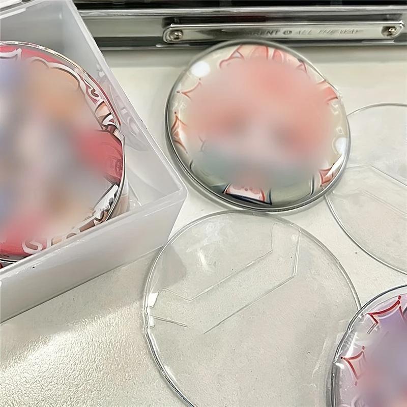 10/20PCS Anime Badges Decor Protector Ita Bag Accessories Transparent Pvc Pins Badgedisplay Sleeve Round Badge Protective Case