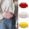 Women Lip Shape Plastic Party Evening Purse with Chain Small Coin Bag Phone Pouches Candy Color Shoulder Crossbody Bag
