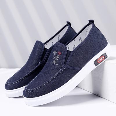 Heren Schoenen Lente Ademend Casual Stof Schoenen Eén Pedal Anti-slip Slijtvaste Schoenen