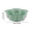 Divided Veggie Tray Rotating Veggie Tray Hot Pot Drain Basket Rotate Fruit Washing Basket For Picnic BBQ Kitchen