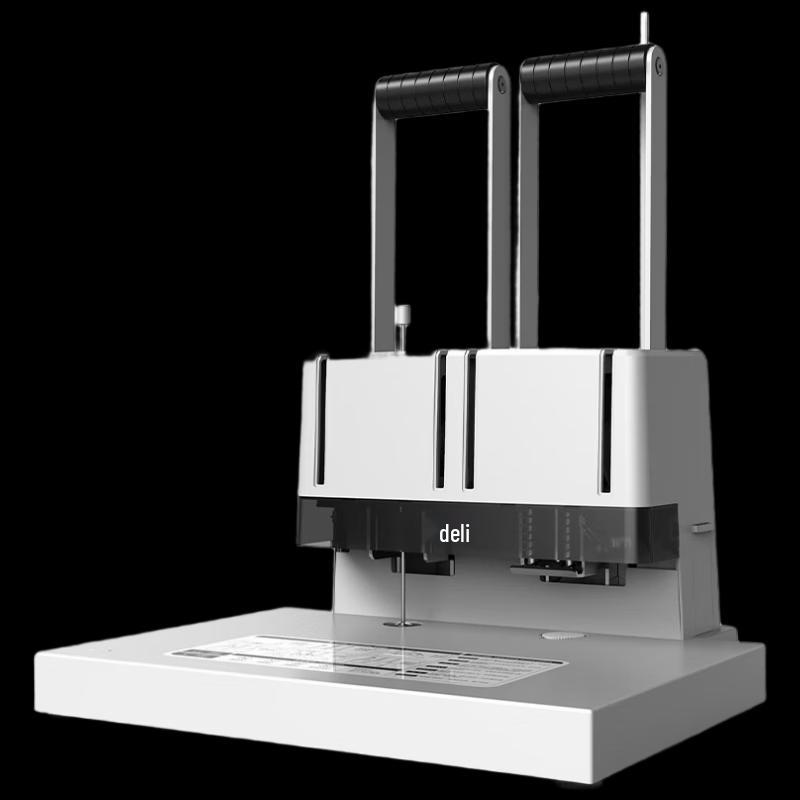 Deli Manual Accounting Binding Machine CN plug (adapter included)
