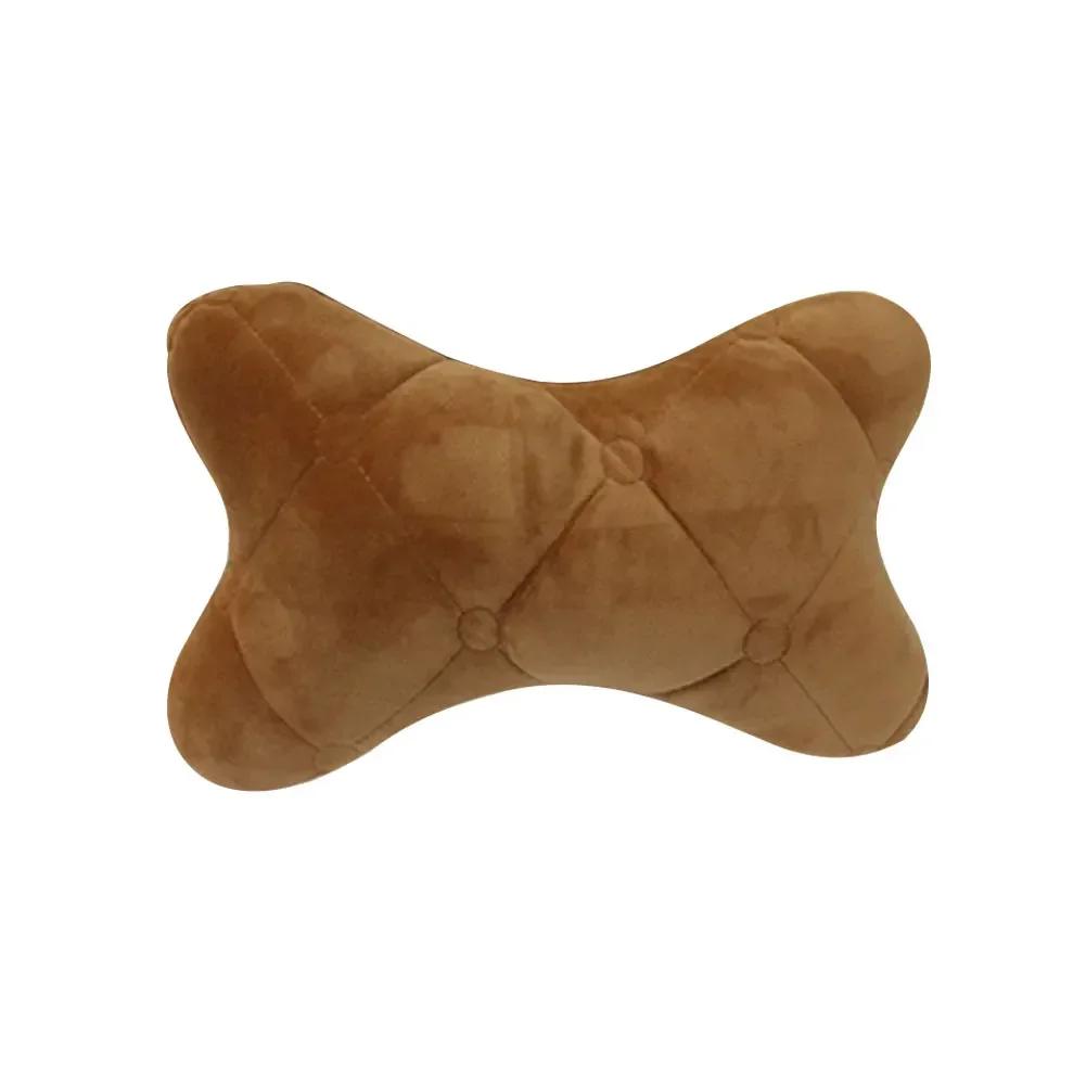 Car Neck Pillow Winter Cotton Seat Headrest Universal Car Neckrest Support Breathable Fabric Cover Relieve Soreness for Travel