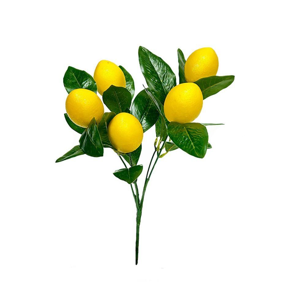 DIY Artificial Lemon Branches Handmade Fake Plants Simulation Lemon Fruit Wedding Party Supplies
