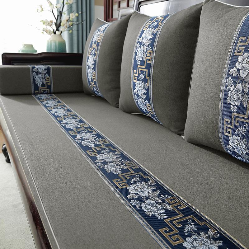 Sofakissen aus Palisanderholz, neue Möbel aus Massivholz im chinesischen Stil, rutschfest, verdicktes Sitzkissen aus hochdichtem Schwamm