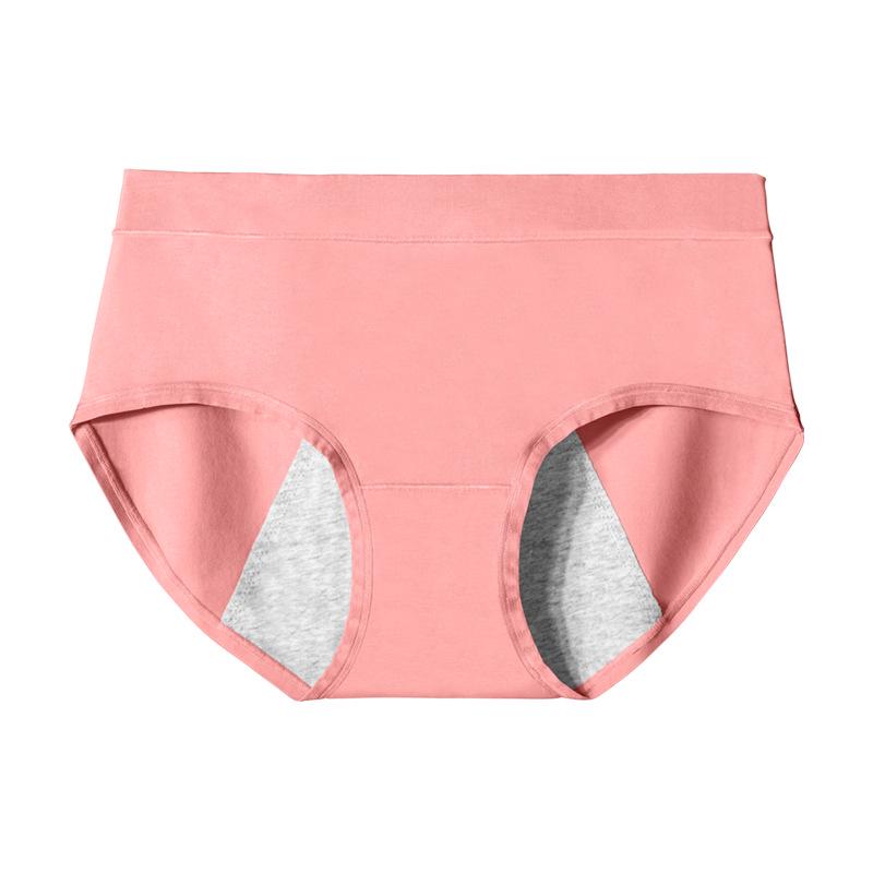 60-Pack Breathable Cotton Menstrual Briefs: Antibacterial, Leak-Proof Mid-Waist Women's Underwear