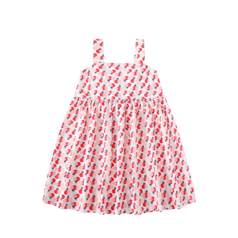 Classic Teddy Girls Floral Strap Princess Dress 100