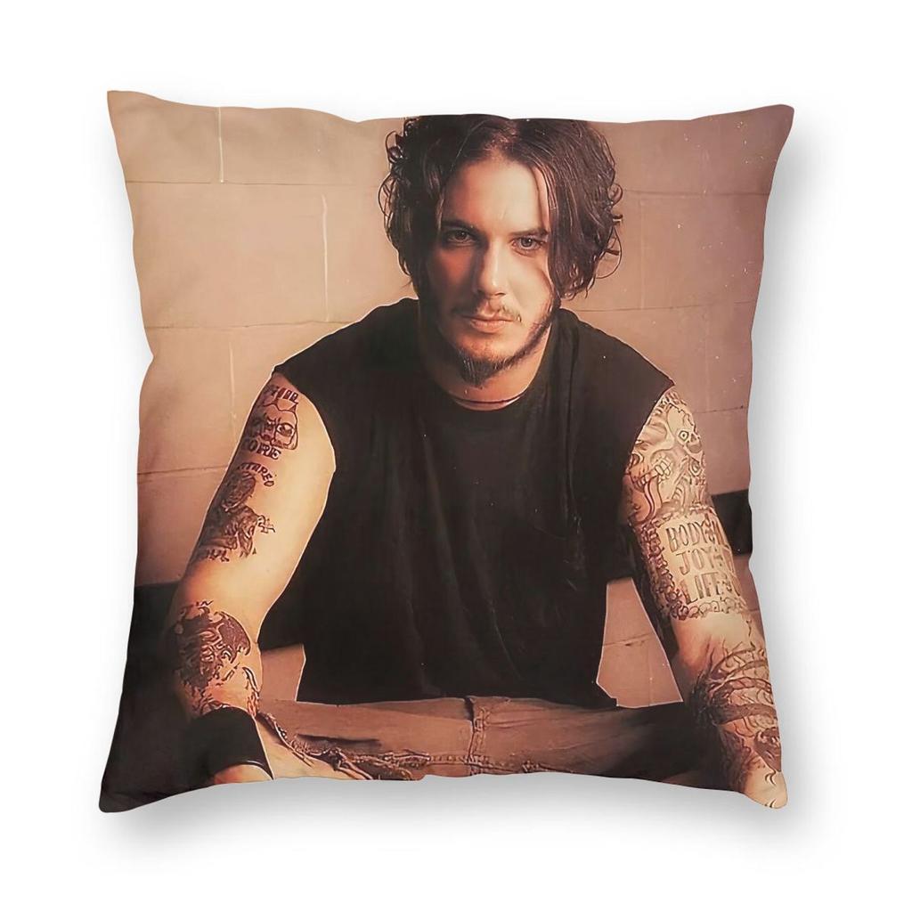 Down Band Phil Anselmo Square Pillowcase Polyester Linen Velvet Pattern Zip Decor Pillow Case Home Cushion Cover
