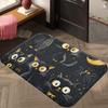 1PC Halloween Pattern Kitchen Rug Non-Slip Door Mat Pop Design Bathroom Rug Bath Mat Carpet for Home Sink Laundry Decor