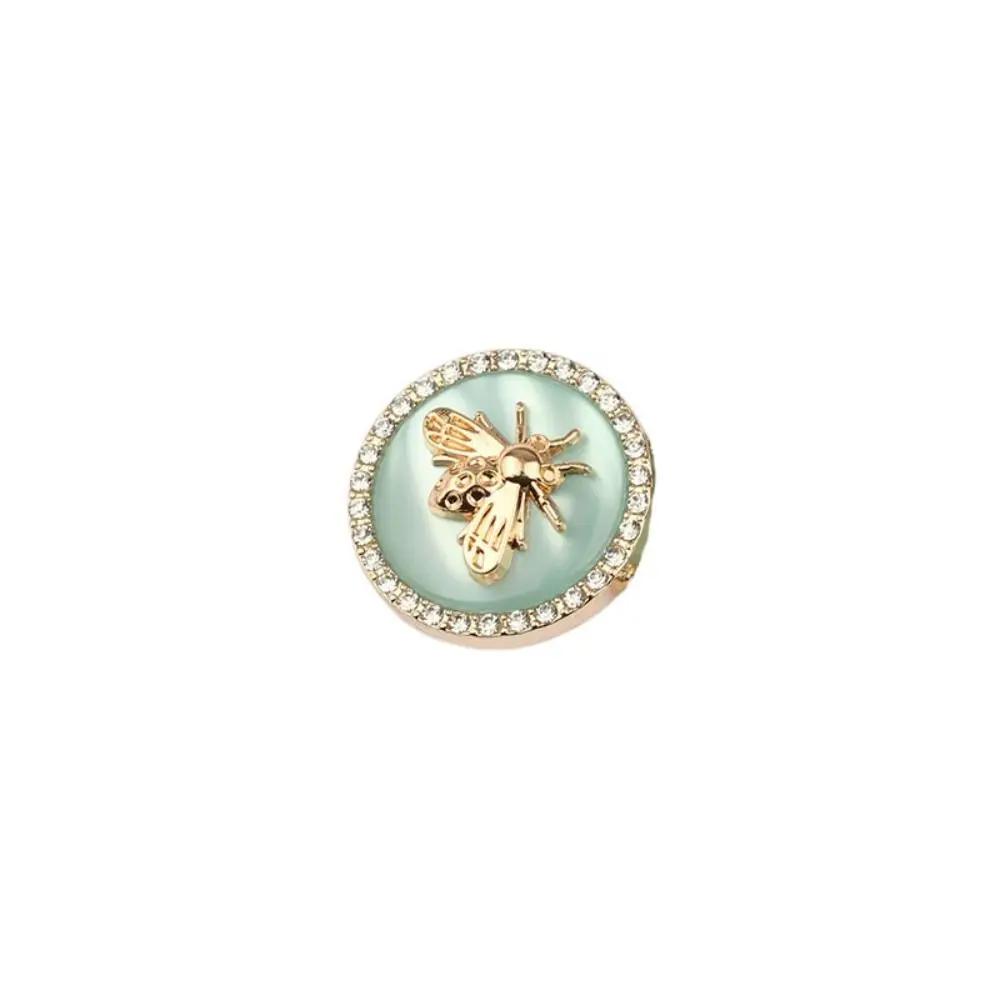18MM-25MM Three-dimensional Little Bee Buttons Gold Luxury Metal Buttons Fashionable Round Shank Buttons Clothing Coat