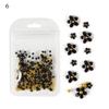 200Pcs Acrylic Crystal 3D Flower Nail Art Decoration Cute Mixed Size Manicure _A