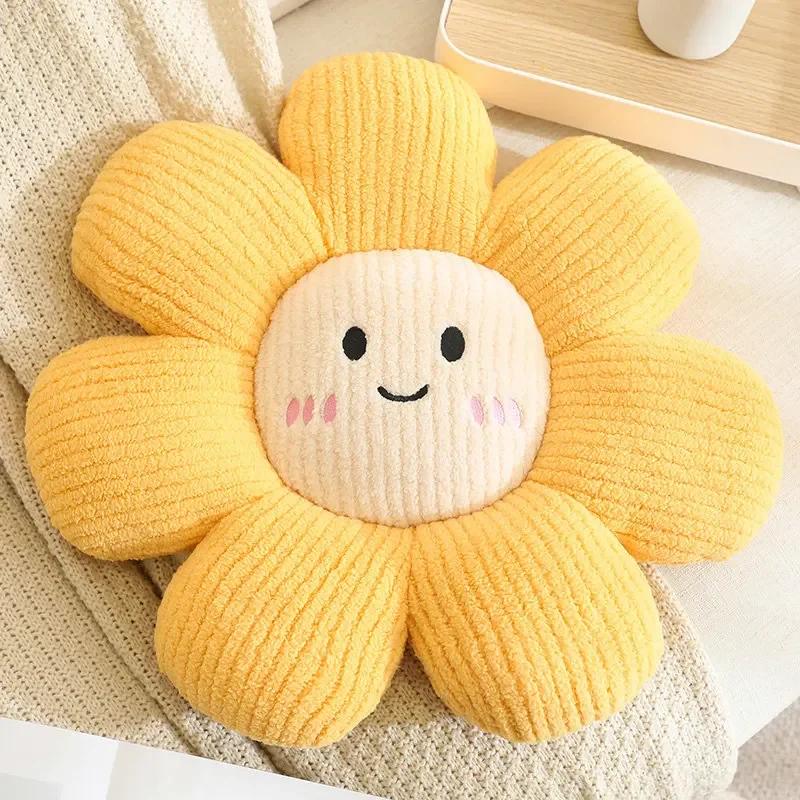 

Подушка для сиденья Wind Plush Flower с изображением улыбающегося лица, домашний декор, подушка для дивана, подушка для футона, подушка для сиденья автомобиля, подушка для ягодиц офисного кресла 45cm