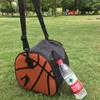 Adjustable Basketball Pattern Bag Single Shoulder Ball Storage Case  Basketball
