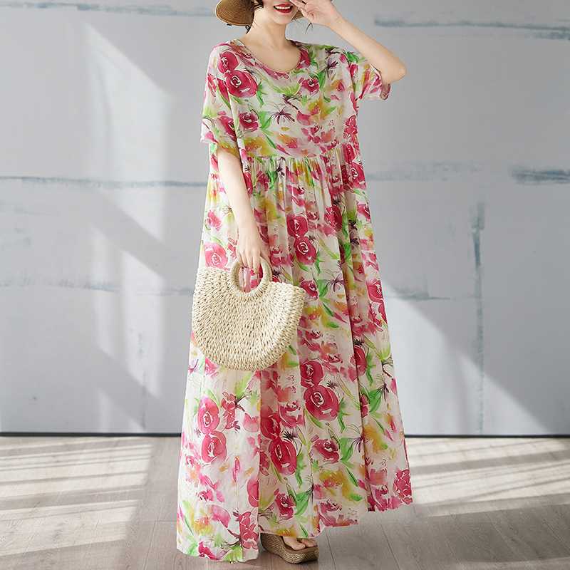 

Летняя богемная длинная юбка one size fits all